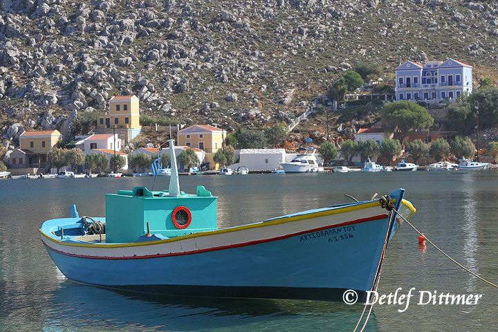 Fischerboot in Griechenland, Symi