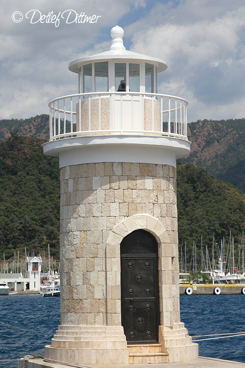 Leuchtturm im Yachthafen von Marmaris, Trkei