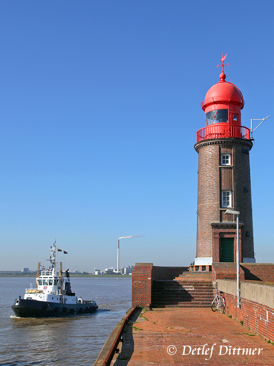 Leuchtturm Geestemole Nord in Bremerhaven
