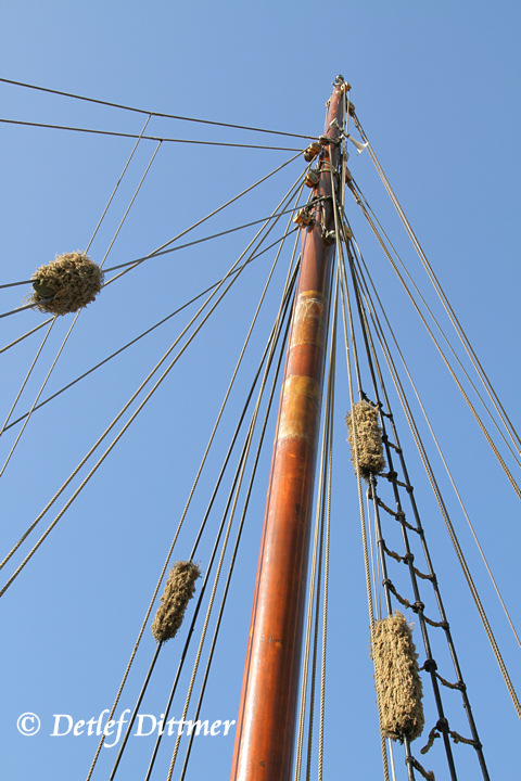 Mast eines Segelschiffes