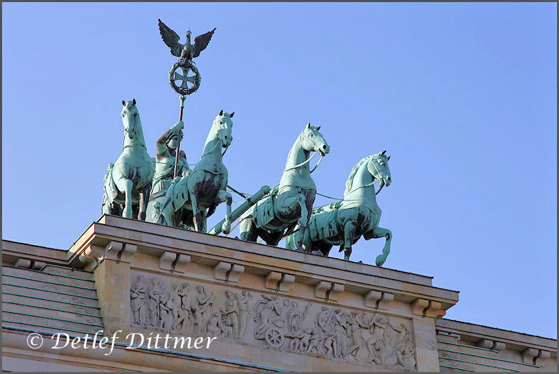 die Quadriga auf dem Brandenburger Tor, Berlin
