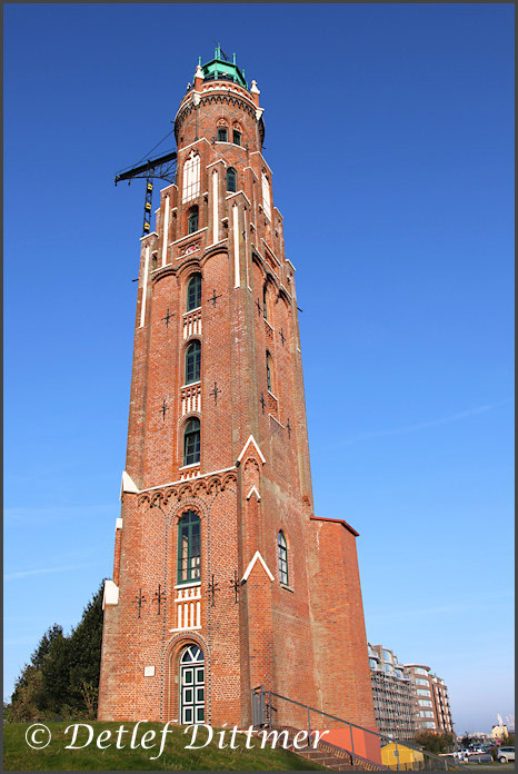 der Simon-Loschen Leuchtturm in Bremerhaven