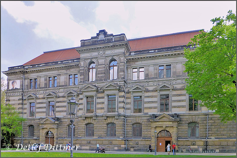 das Albertinum an der Brhlschen Terrasse in Dresden