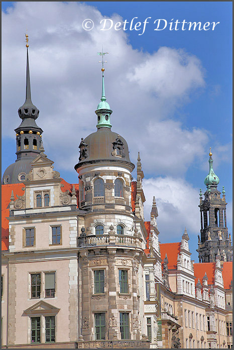 in der Altstadt von Dresden