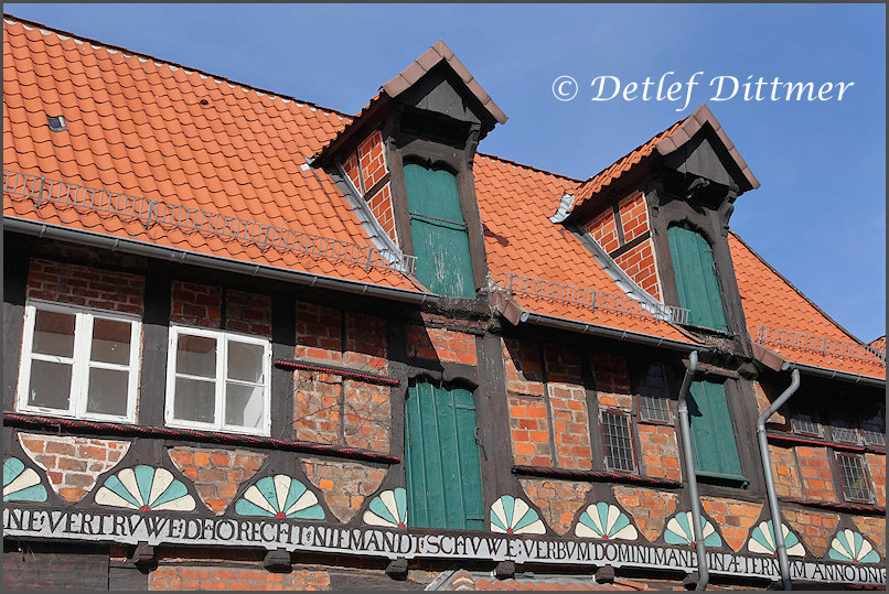 Ein altes Fachwerkhaus (ehemaliger Speicher) in Lüneburg