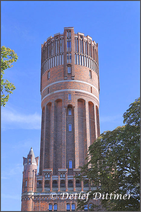 Wasserturm der Hansestadt Lüneburg mit Aussichtsplattform