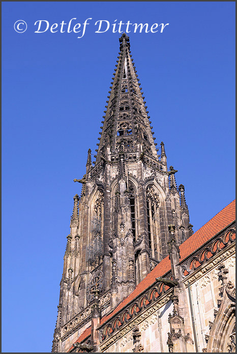 der Turm der St. Lamberti Kirche in Mnster