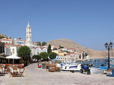 Hafenpromenade von Chalki